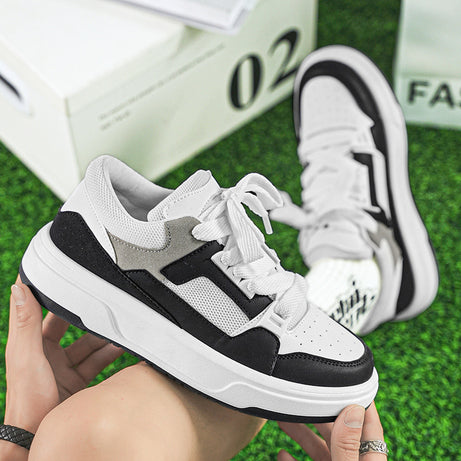 Men's Color Matching Low-top Lace-up Shoes
