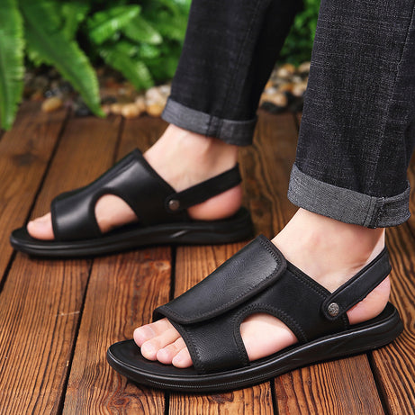 Men's PU Leather Casual Sandals