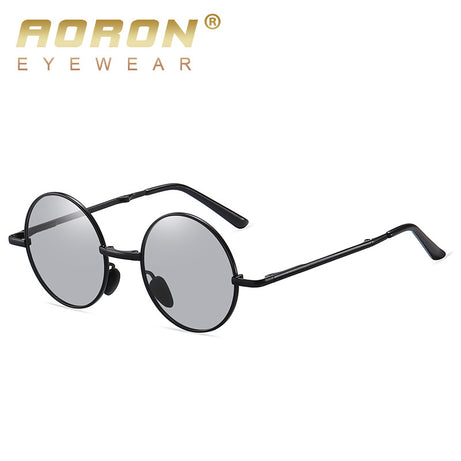 Men's Foldable Round Frame Sunglasses