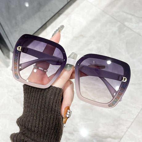 Women's Big Frame Anti-Ultraviolet Sunglasses