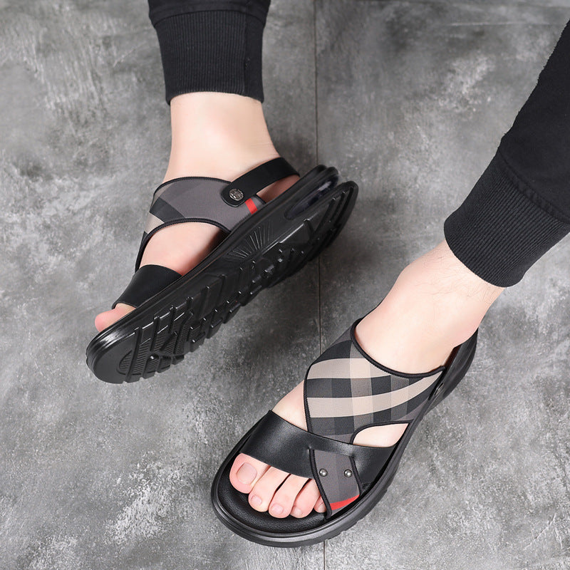 Men's Two-Layer Leather Sandals (In Stock)