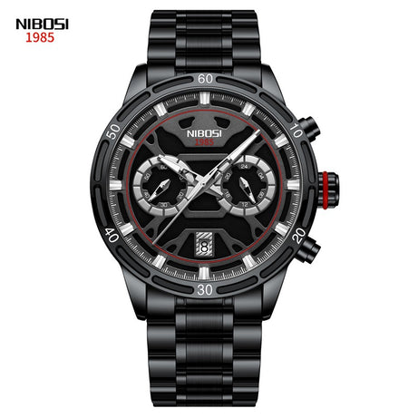 Men's Butterfly Double Snap Buckle   Watch