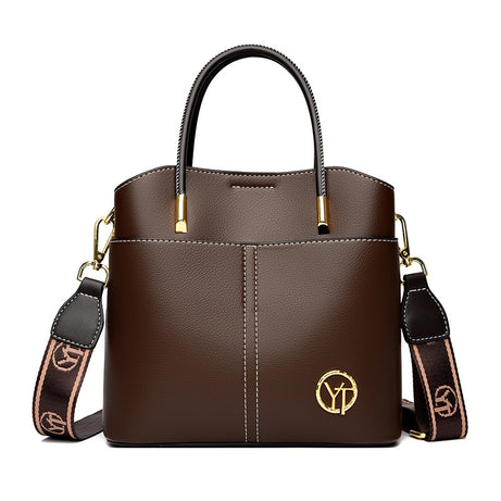 Women's Leather Large Capacity Bucket Bag