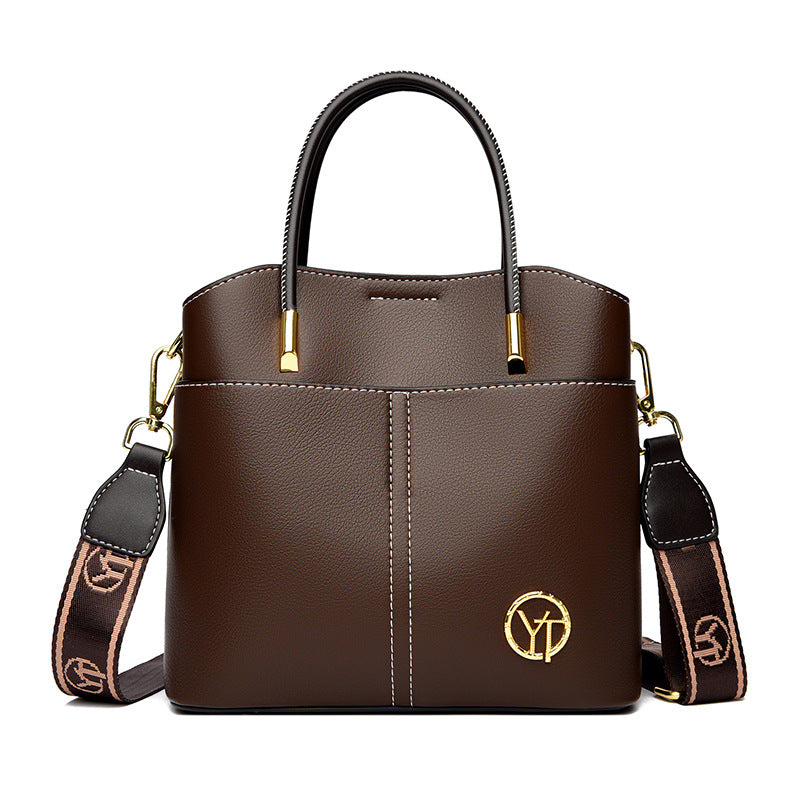 Women's Leather Large Capacity Bucket Bag