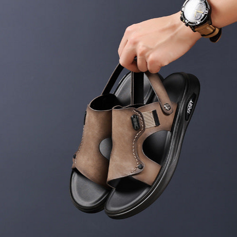 Men's Leather Breathable Casual Sandals