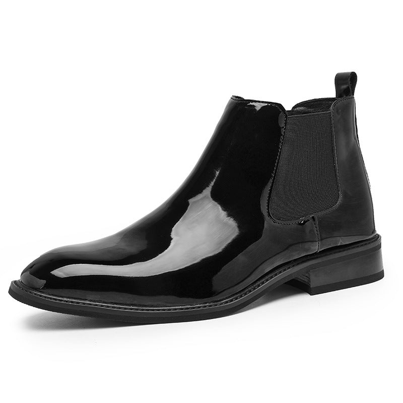 Men's British Style Leather Chelsea Boots Casual Shoes