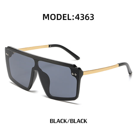 Women's Large Frame Fashion Integrated Sunglasses