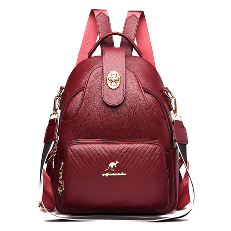 Women's Leather Versatile Stylish Backpack