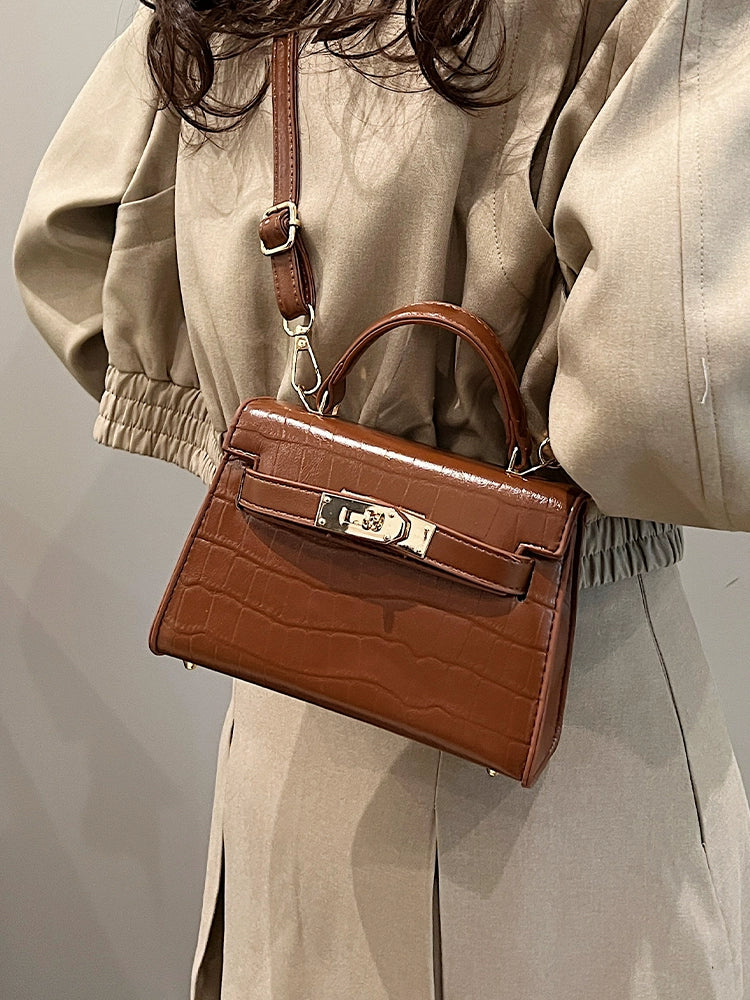 Women's Crocodile Pattern Fashion Bag