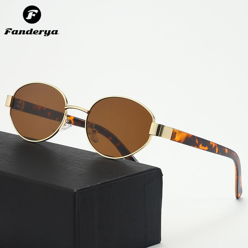 Women's UV-Protract Trendy Metal Sunglasses