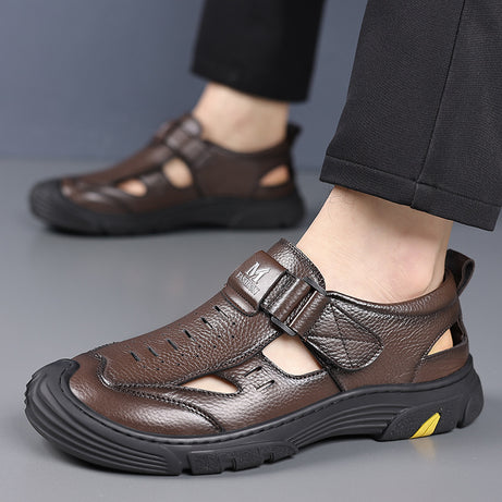 Men's Breathable Trendy Leather Sandals