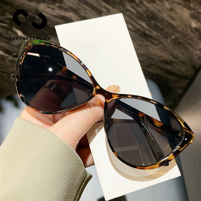Women's Large Frame Cat Eye Retro Sunglasses