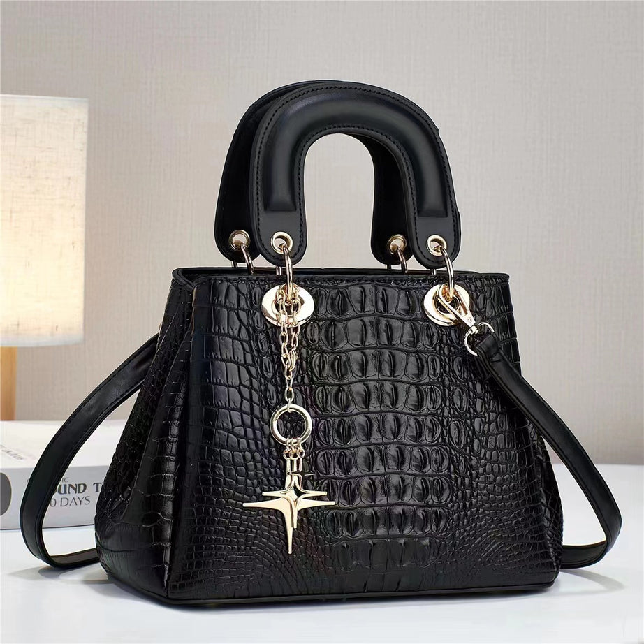 Women's Bag Crocodile Pattern Handbag Large Capacity Bag