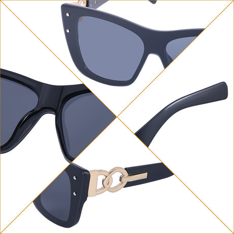 Women's Cat Eye Fashion Large Frame Sunglasses