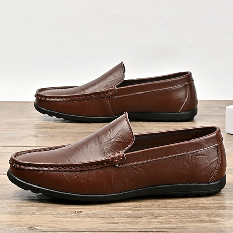 Men's Leather Versatile Loafers Casual Shoes