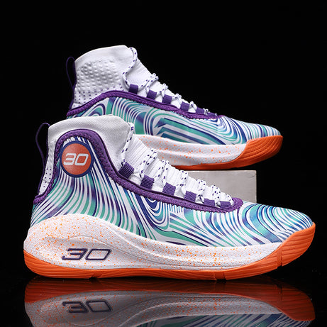 Men's Breathable High-Top Basketball Sports Sneakers