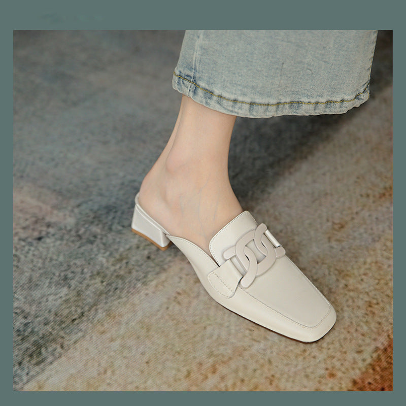 Women's Real Soft Leather Slippers