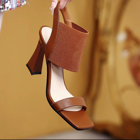 Women's Elastic Band Super High Heel