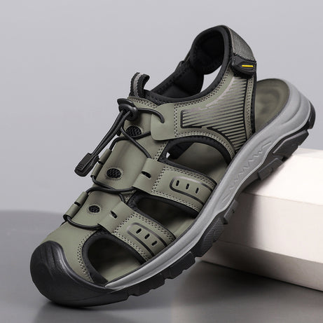 Men's Leather Outdoor Trendy Casual Sandals