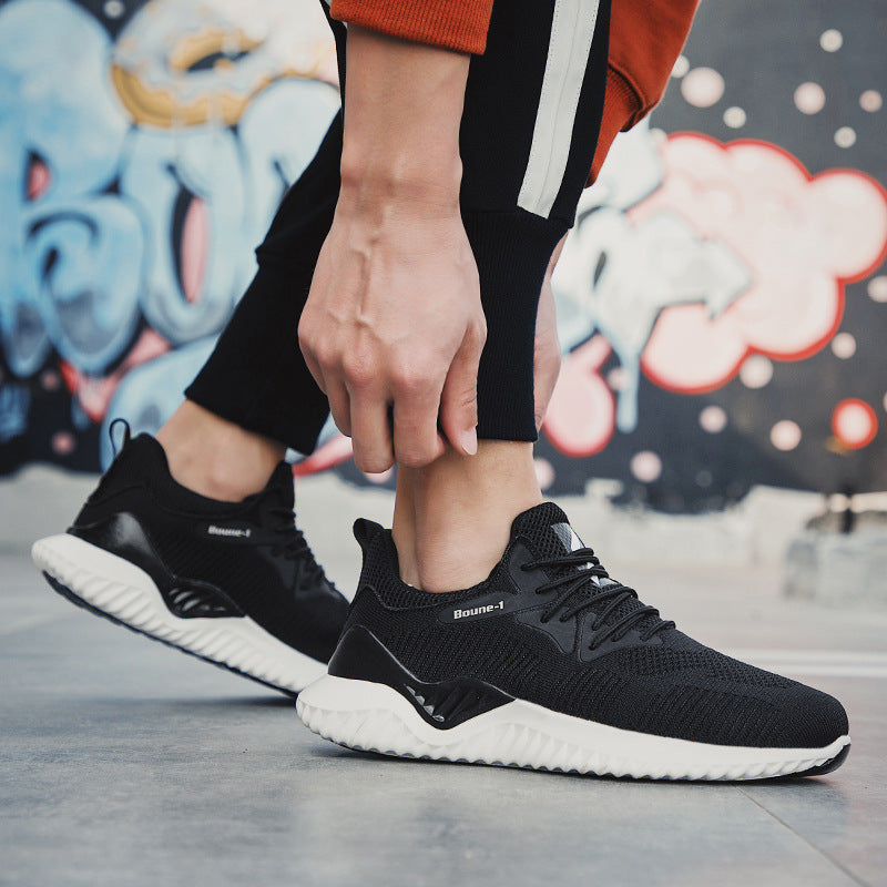 Men's Thick-soled Lightweight Running Shoes