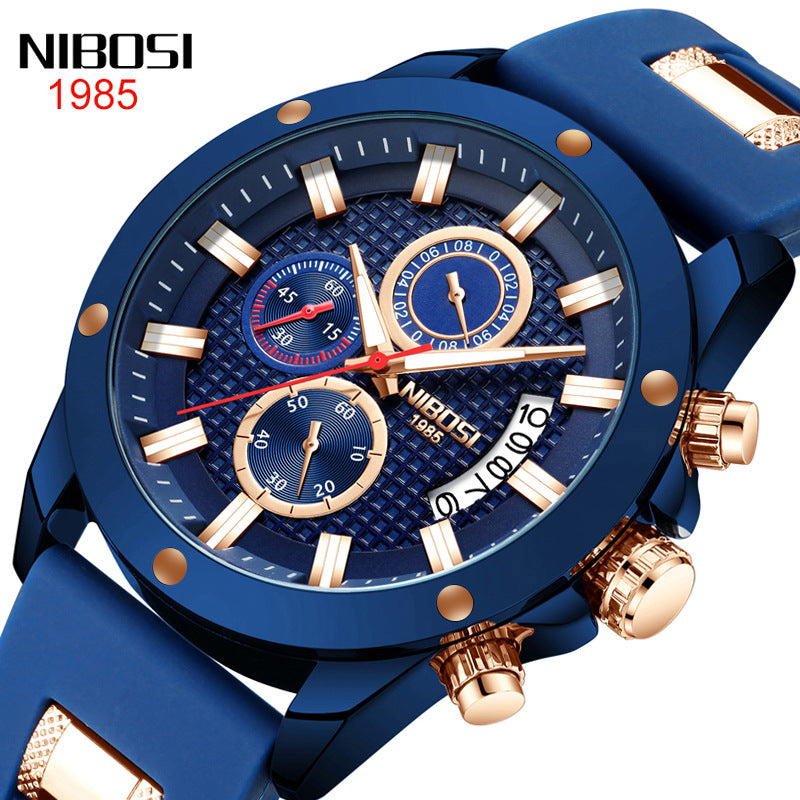 Men's Three-Eye Chronograph Sports Watch