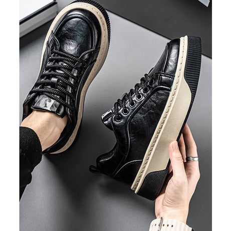 Men's Leather Fashion Versatile Casual Shoes
