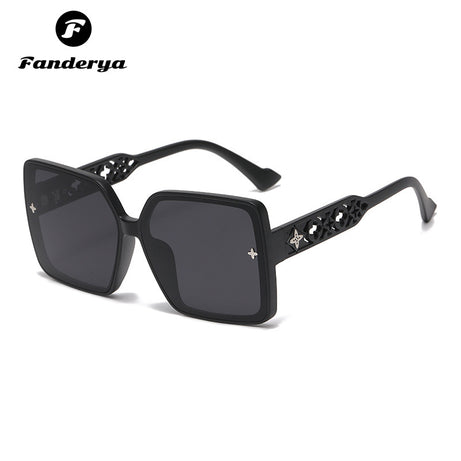 Women's Large Frame UV Protection Trendy Sunglasses