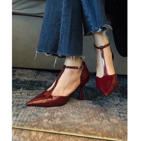 Women's Buckle Strap Elegant Pointed Toe Shoes