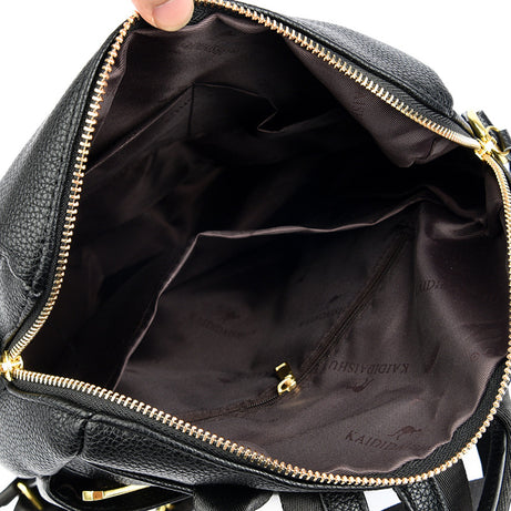 Women's Leather Multi-Purpose Stylish Casual Backpack