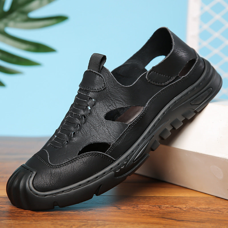 Men's Breathable Outside Wear Hollow Sandals
