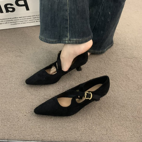 Women's Comfortable Pointed Design Work Shoes