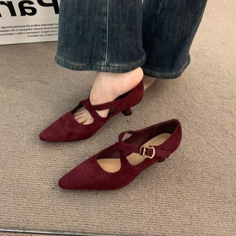 Women's Comfortable Pointed Design Work Shoes