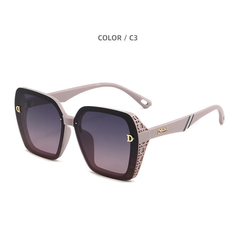 Women's Big Frame Anti-Ultraviolet Sunglasses