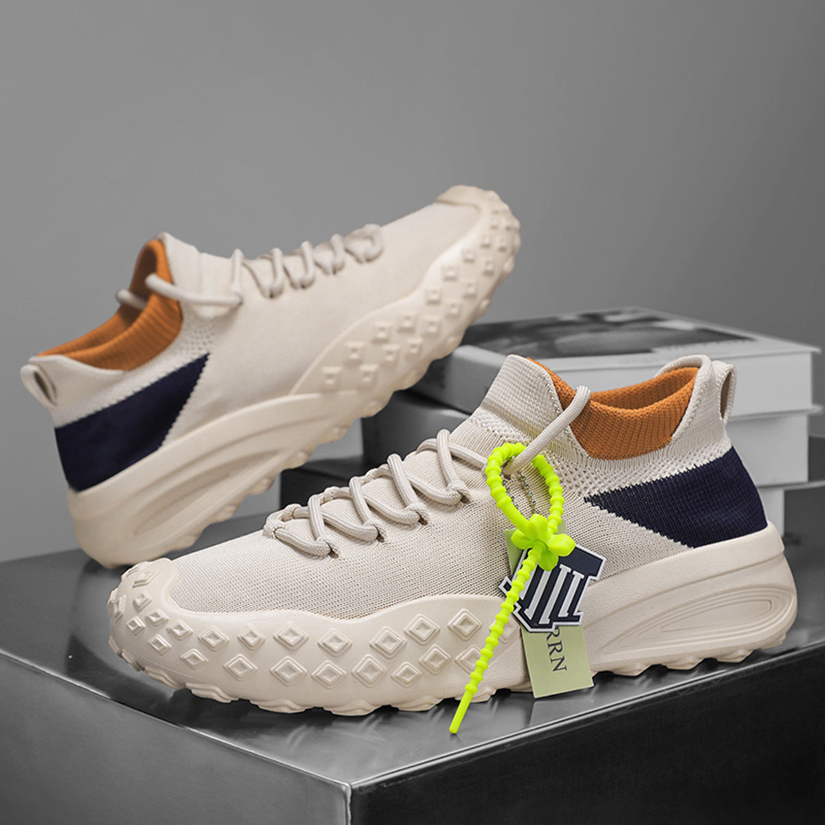 Men's Fashion Flying Knitting Casual Shoes