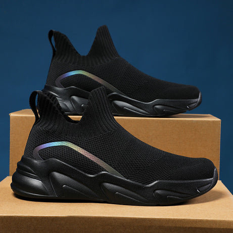 Men's Flying Woven Elastic Casual Shoes