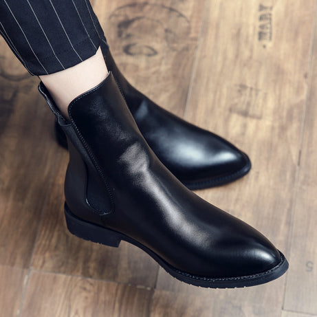 Men's Leather Fashion Chelsea Boots Casual Shoes