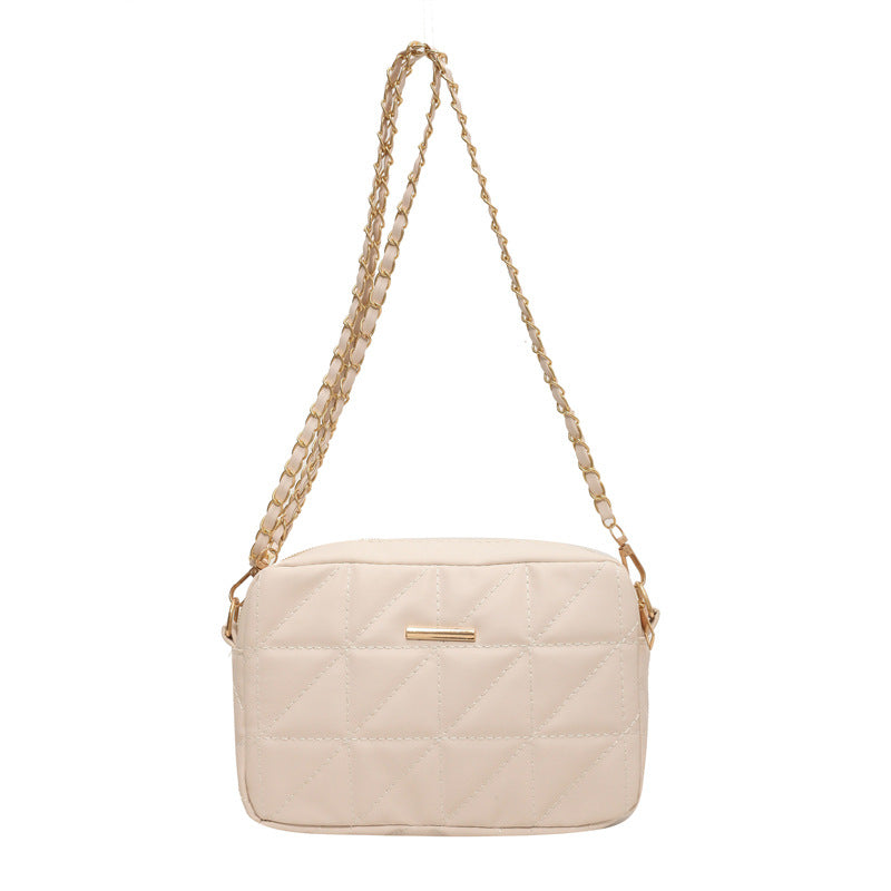 Women's Leather Rhombus Casual Bag