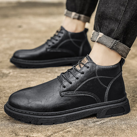 Men's Fashion British Style Leather Shoes