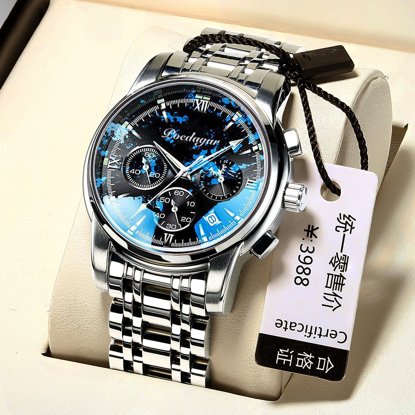 Men's Multi-functional Waterproof Watch