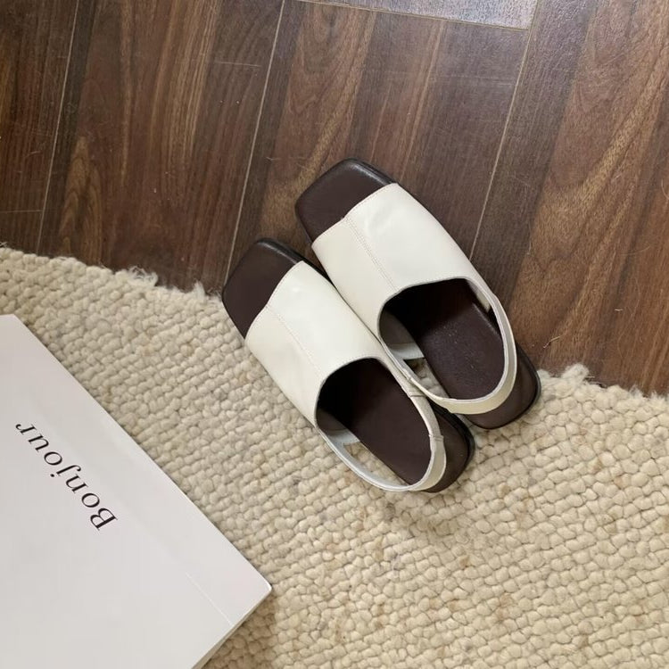 Women's Flat-bottomed Retro Slippers