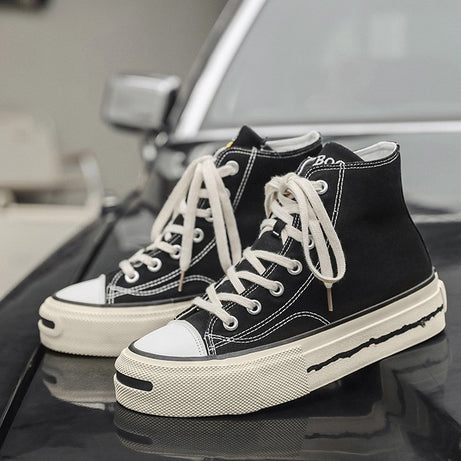 Men's High Top Trendy Canvas Casual Shoes
