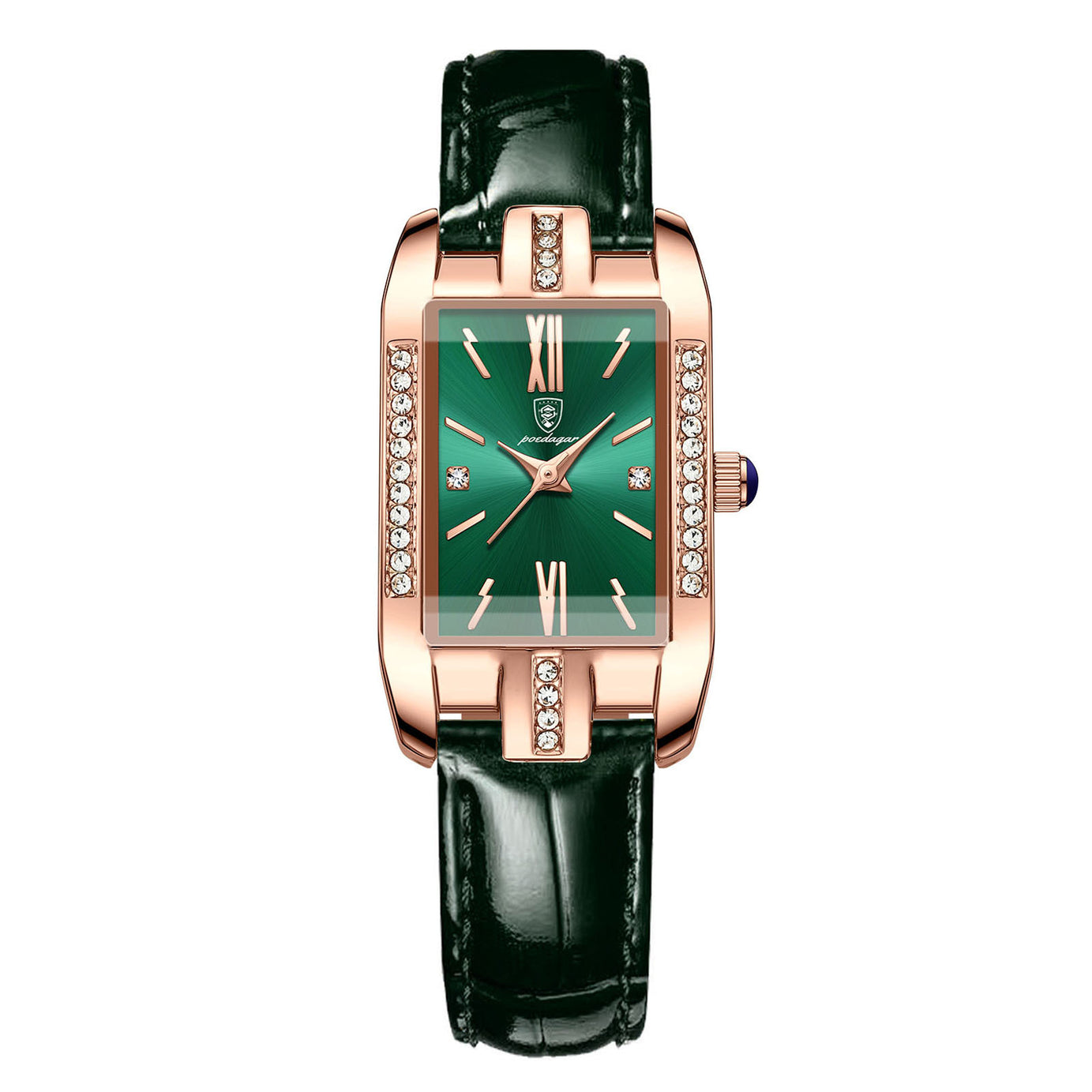 Women's Square Small Green Watch