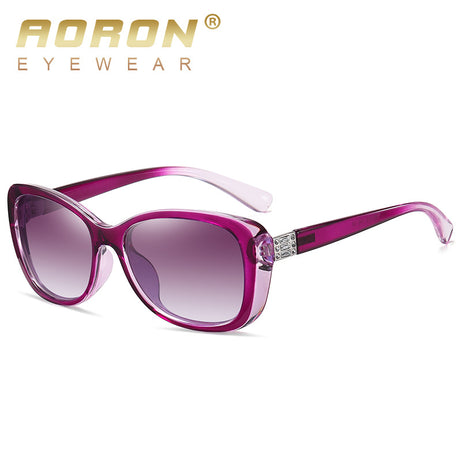 Women's Polarized Metal Small Frame Color-changing Sunglasses