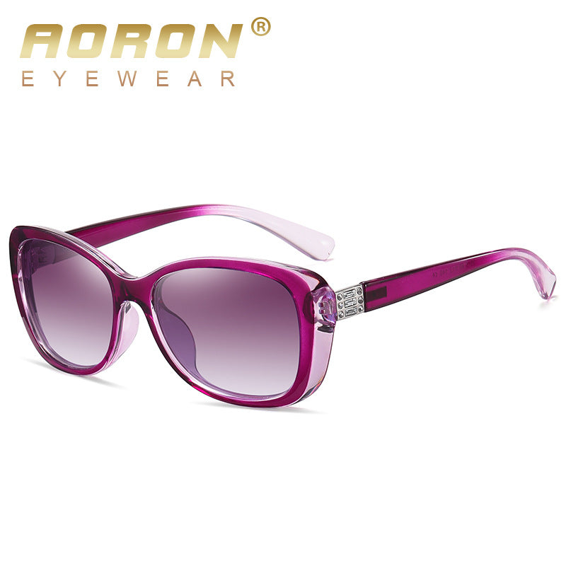 Women's Polarized Metal Small Frame Color-changing Sunglasses