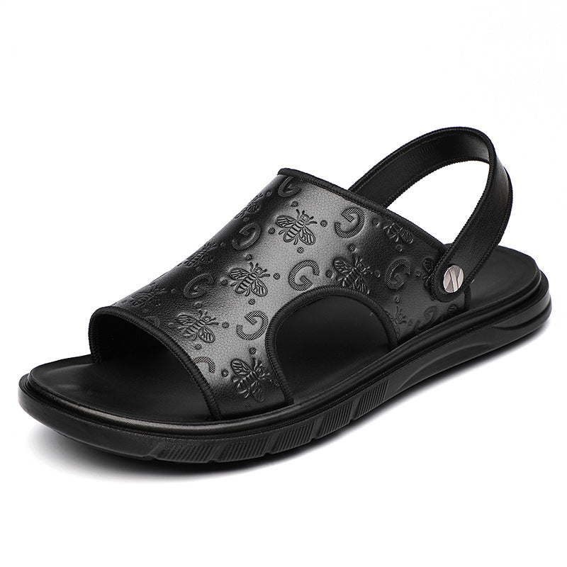 Men's Leather Breathable Casual Sandals
