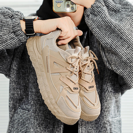 Men's Trendy Solid Color Thick-soled Heightening Shoes