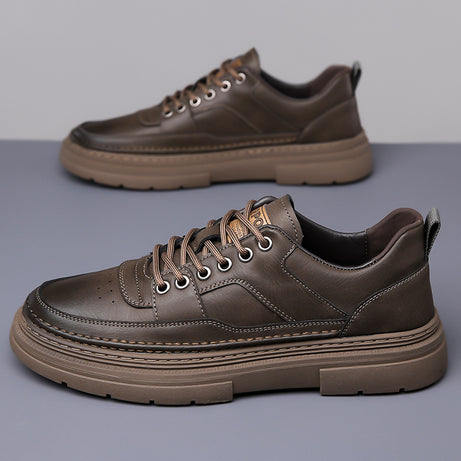 Men's Leather Low-Top Casual Martin Shoes