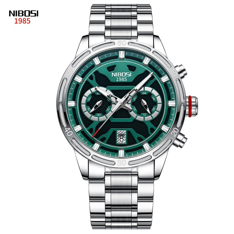 Men's Butterfly Double Snap Buckle   Watch