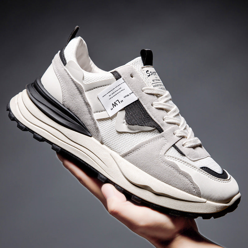 Men's Low-Top Suede Stitching Forrest Gump Running Shoes