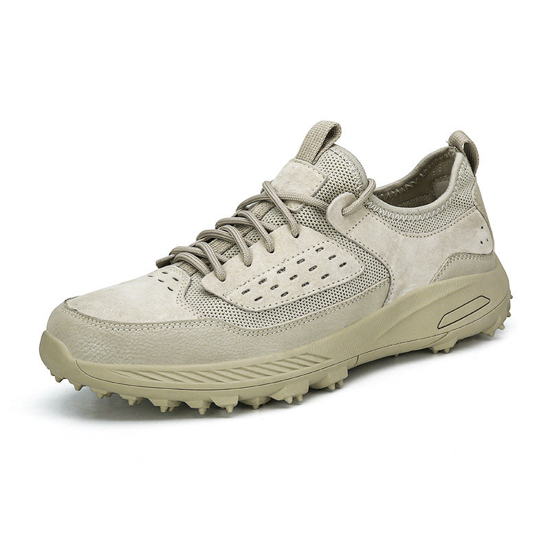 Men's Leather Breathable Casual Hiking Shoes